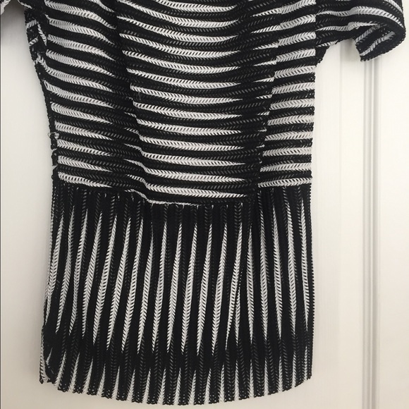 Black and white stripe top - Picture 2 of 5